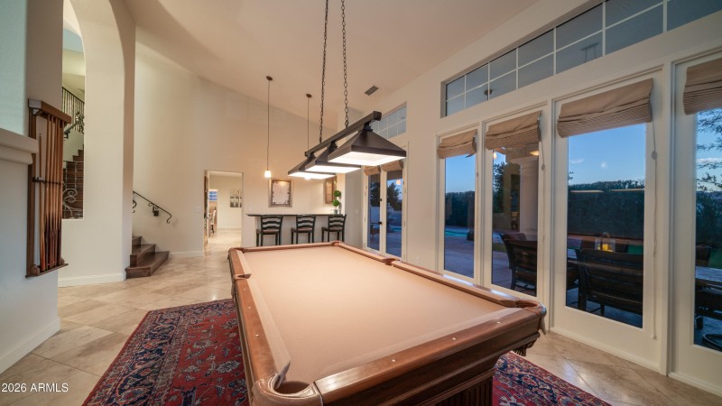 Twilight family room views