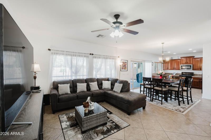 2nd Living Area and Kitchen