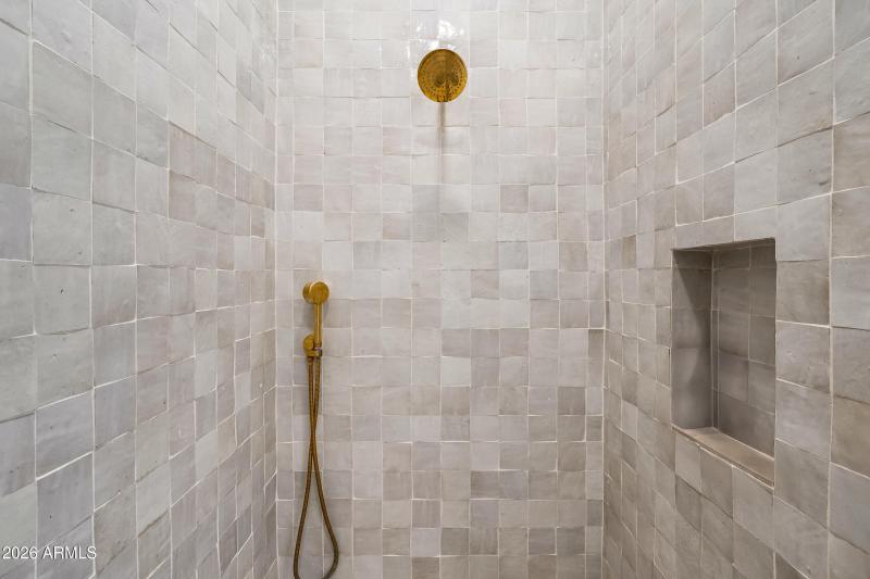 Primary bathroom's shower