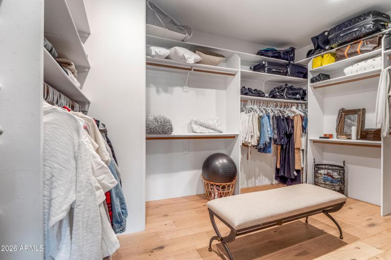 Primary walk-in closet