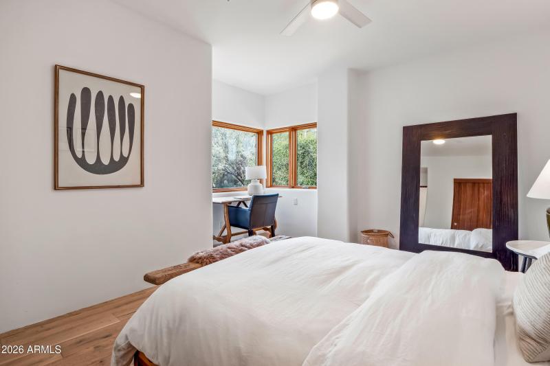 Desk area in bedroom 2