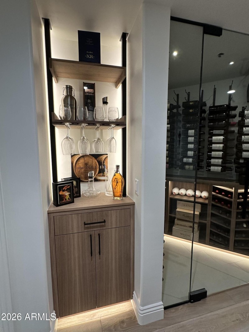 New bar and wine cellar