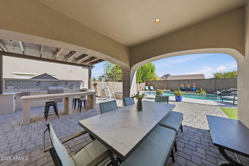Expansive Covered Patio & Chef's Kitchen