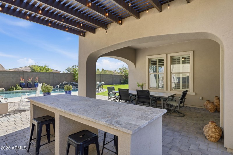 Expansive Covered Patio & Chef's Kitchen