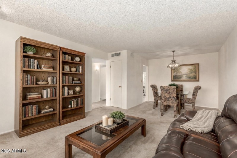 Inviting living and dining space