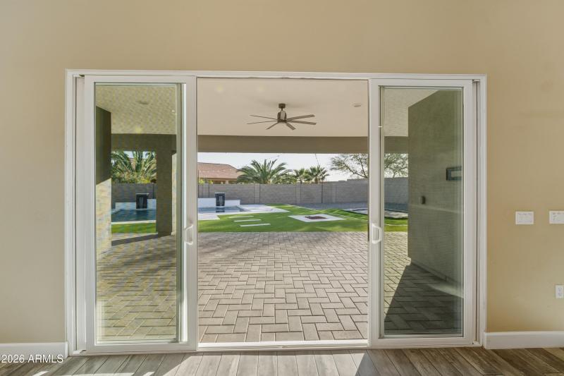 Sliding Doors to Backyard