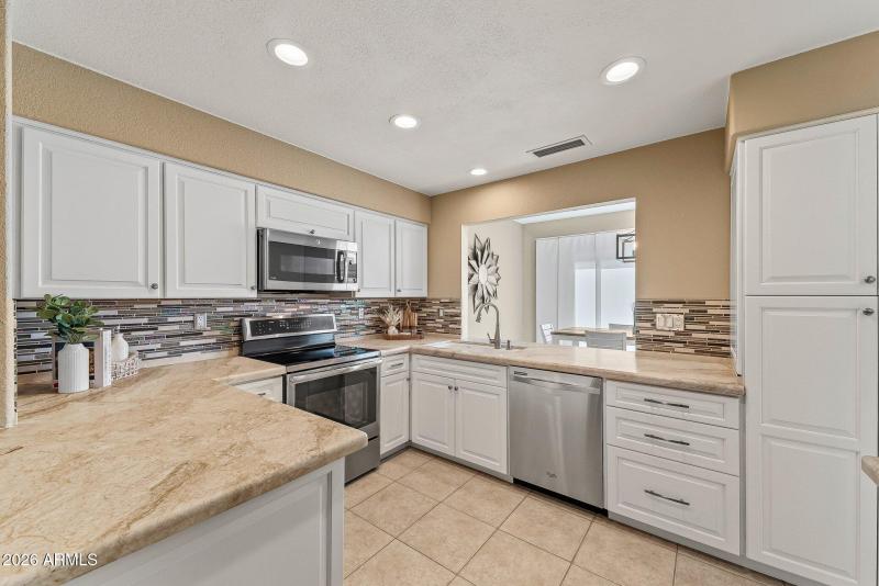 Kitchen opens to Dining Room