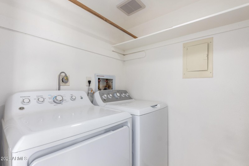 PRIVATE FULL SIZE WASHER AND DRYER