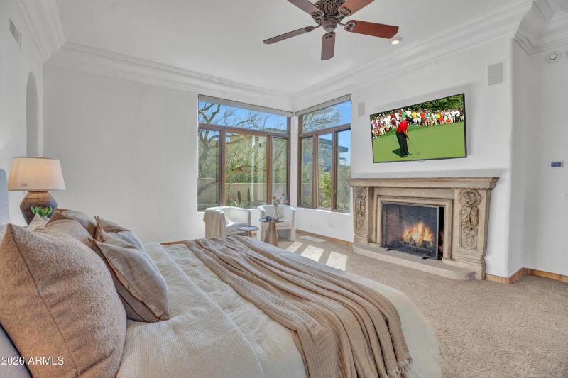 Master with fireplace