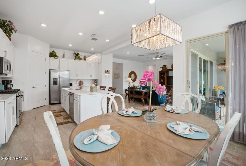 Arroyo Verde Dining into Kitchen