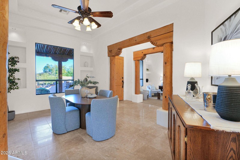 formal dining space @ entry