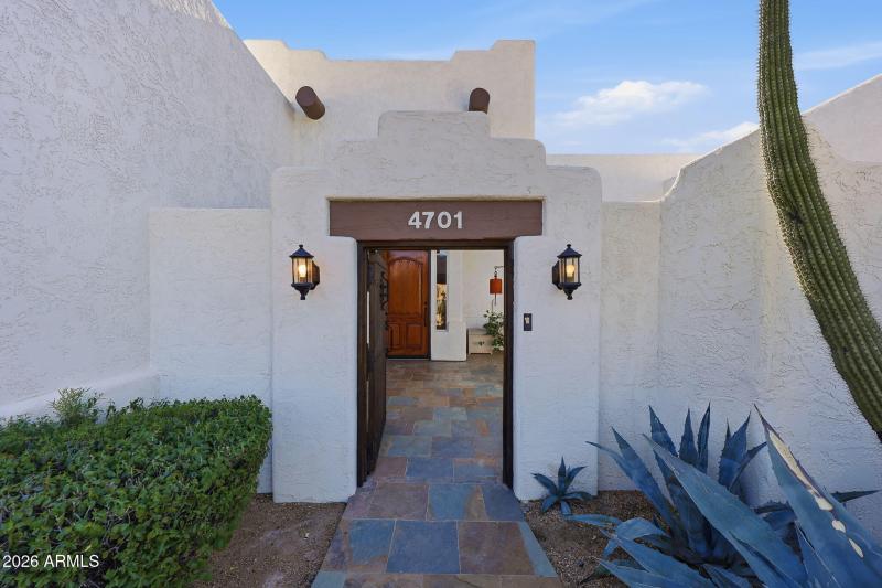 Gated Front Courtyard
