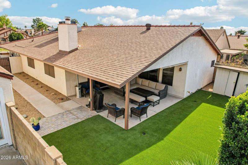 Aerial View Backyard