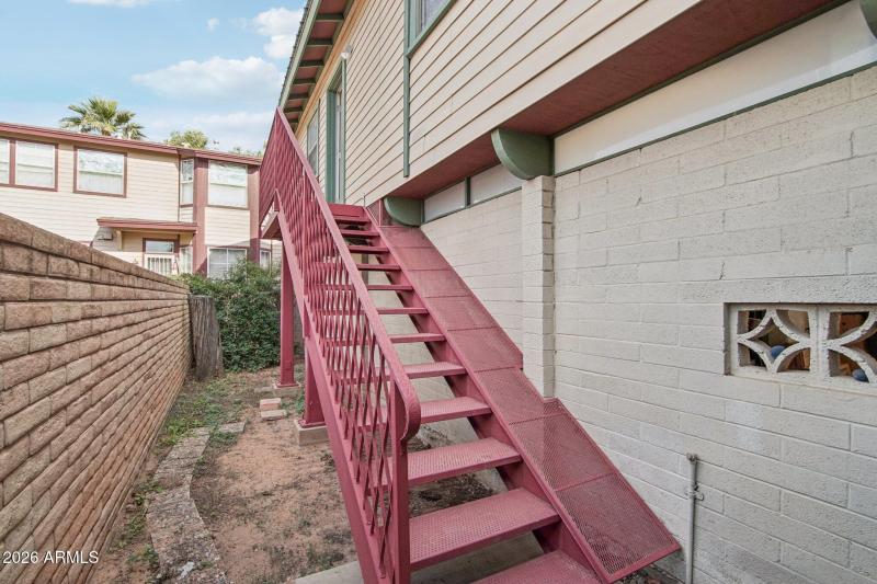 Steps to apartments