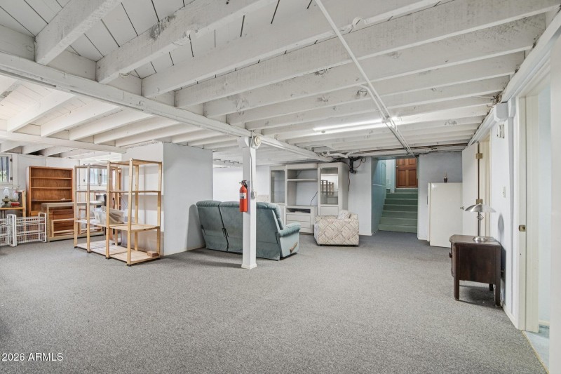 View of the basement