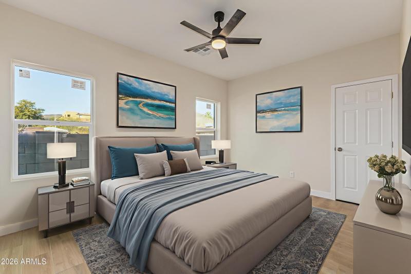 Unit 2 - Primary Bedroom