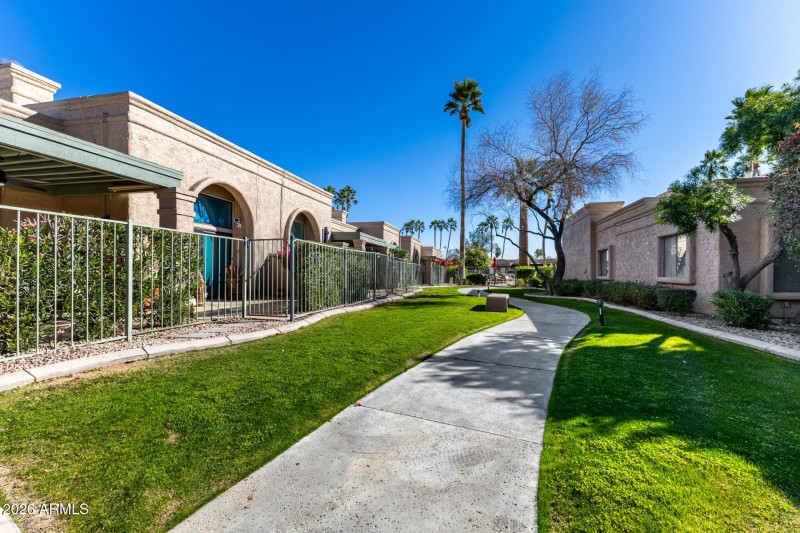 Convenient Walking Path to Pool
