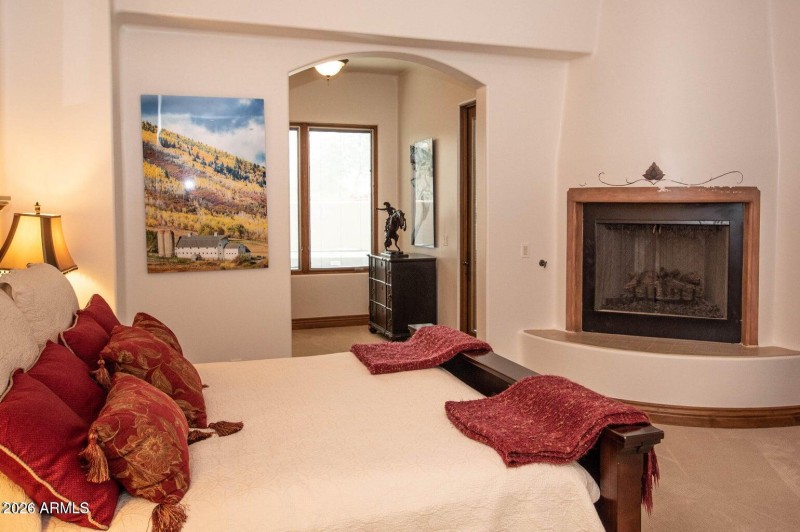 MASTER BEDROOM WITH FIREPLACE