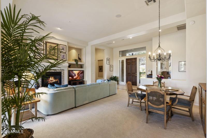 Living room with dining area