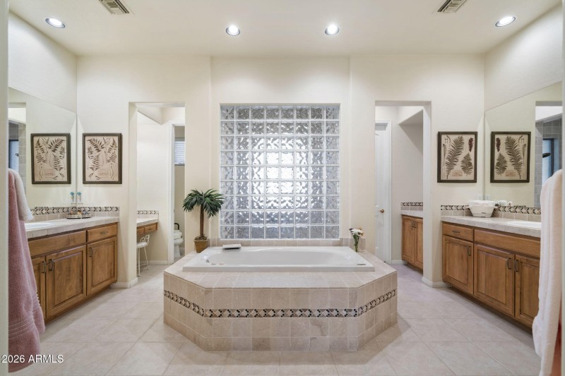 Huge primary bathroom!