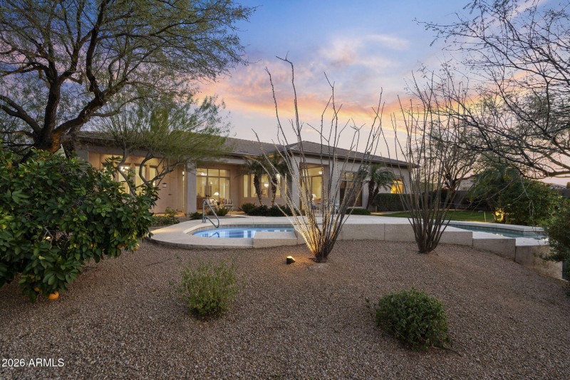 Beautifully landscaped yard