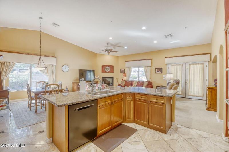 Kitchen Island to great room