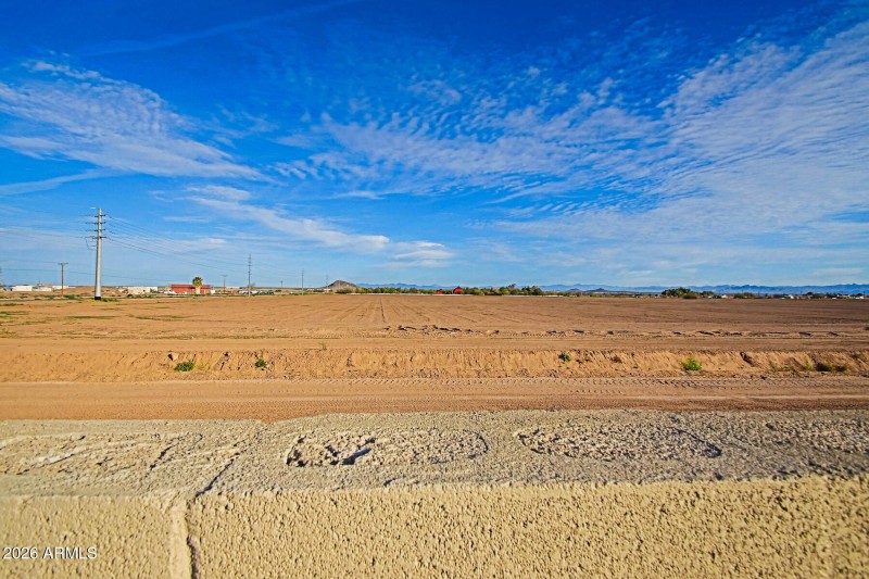 View from the backyard in the distance