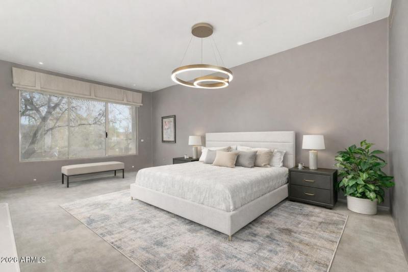 Primary Bedroom Staged