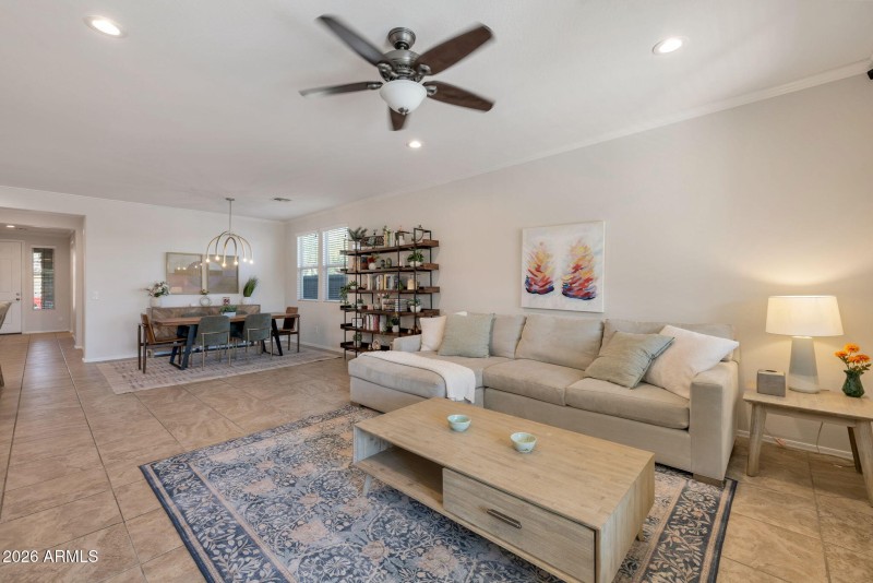 Living Room & Dining Area