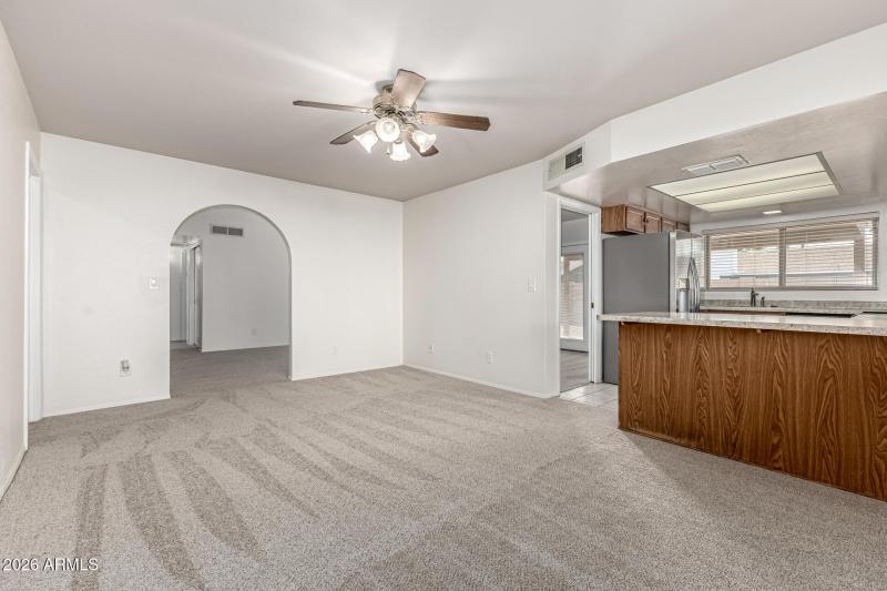 Dining room / Family room / Kitchen view