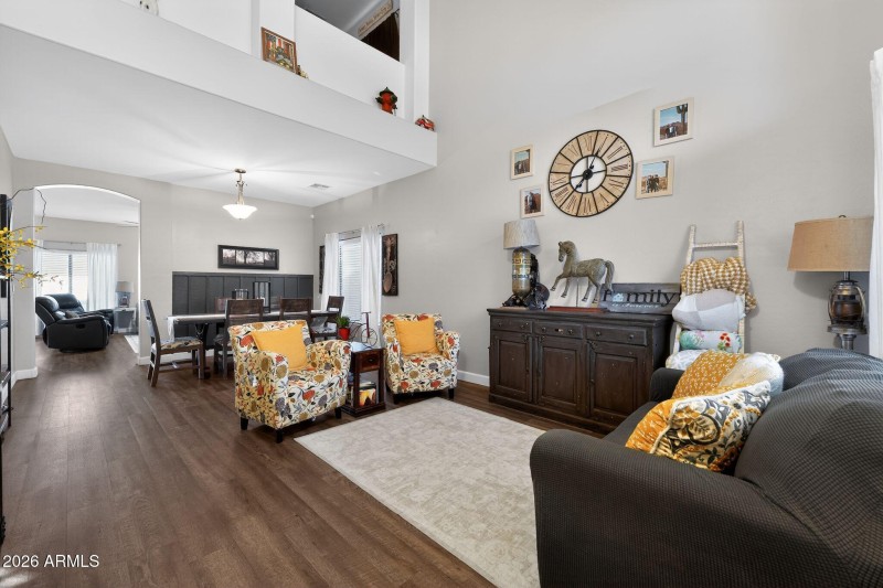 living room/formal dining area