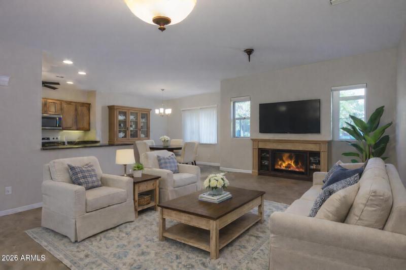 VIRTUALLY STAGED LIVING ROOM