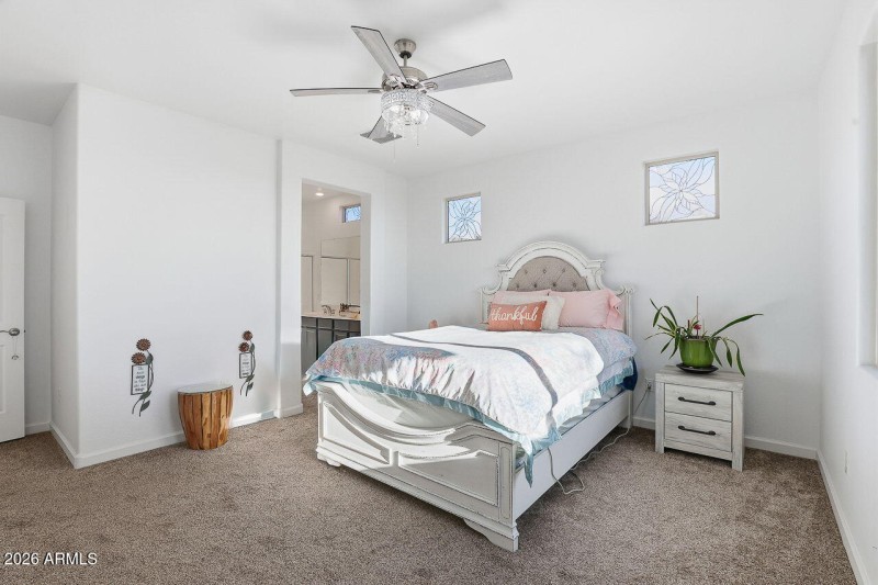 Ceiling Fan in the Owners Suite