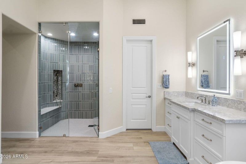 Glass Enclosed Walk-in Shower