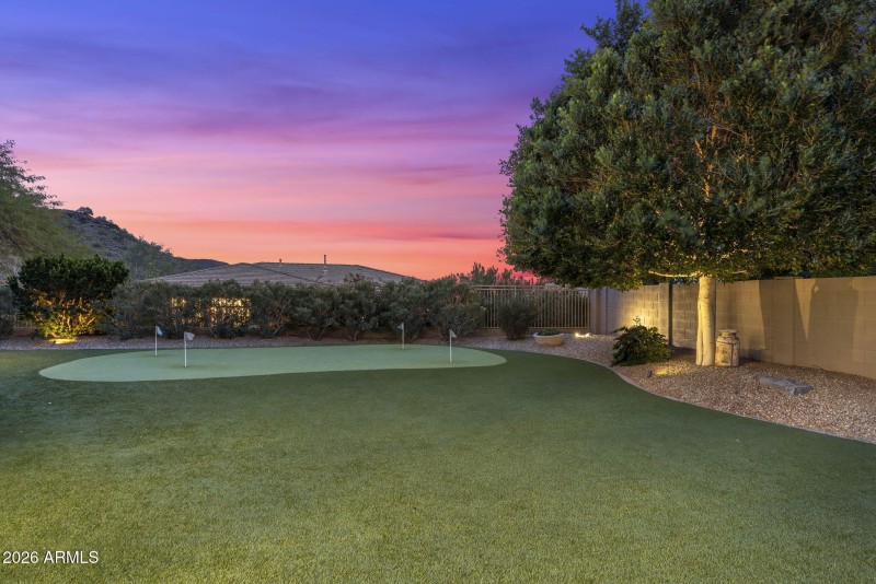 HUGE Side Yard W/ Putting Green