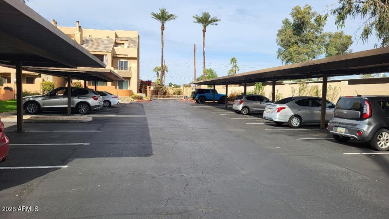 Parking Lot, facing North