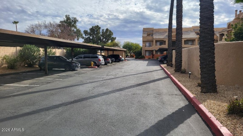 Parking Lot, facing South