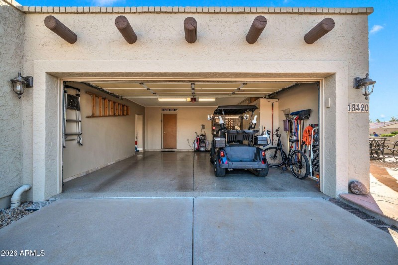 2 car garage view #1