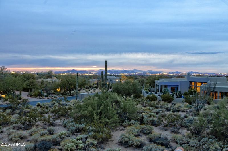 Dramatic city lights