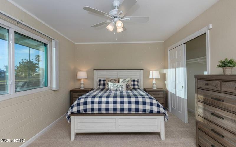 Bedroom 1- virtually staged