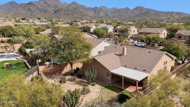 Drone backyard picture