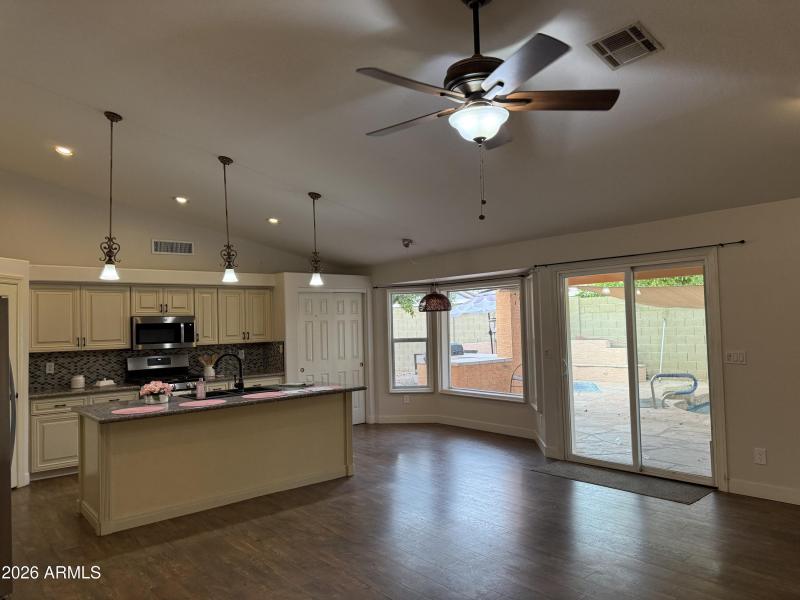 freshley painted kitchen