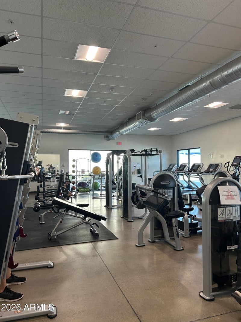 Community center gym