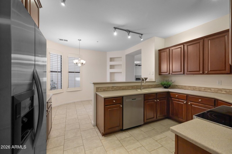 Chefs Eat In Kitchen with breakfast bar,