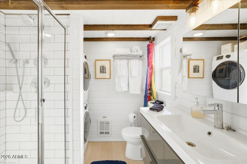 Tiny House Bathroom + Laundry