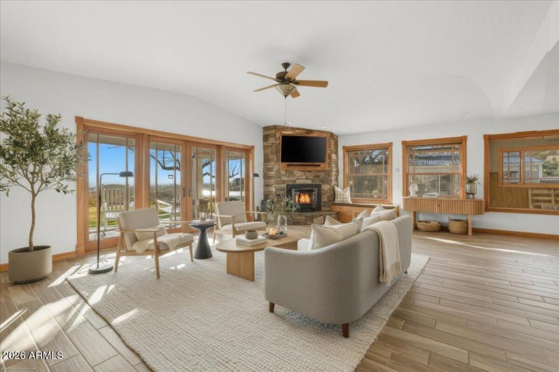 Virtually Staged Living Room