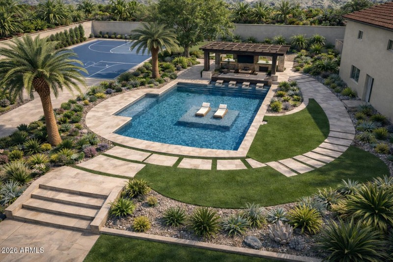 Backyard rendering
