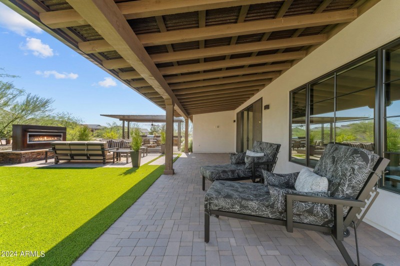 Spacious outdoor living