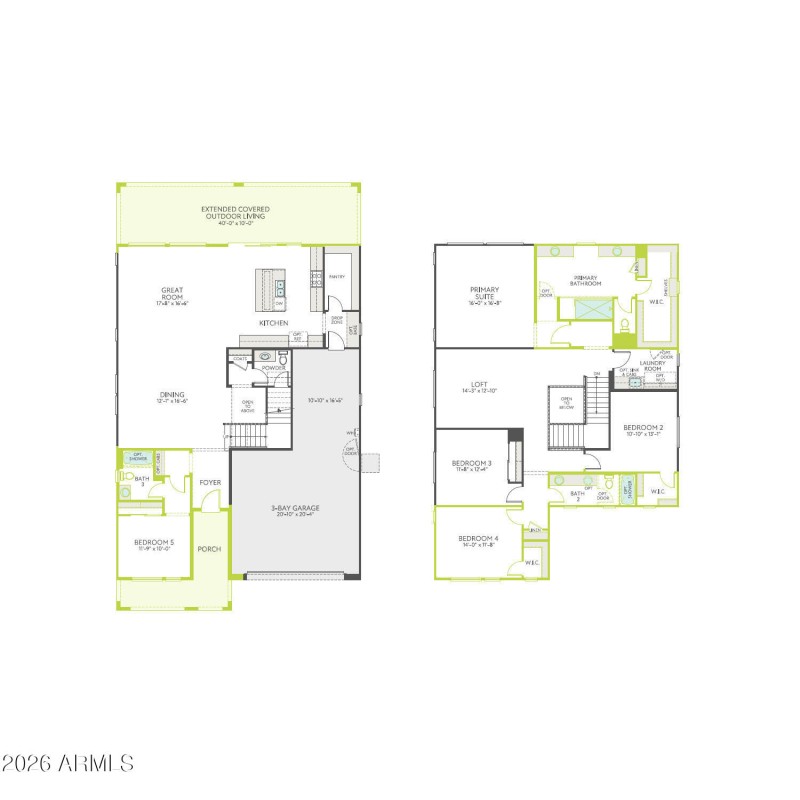 1254 E Prescott St. Floorplan