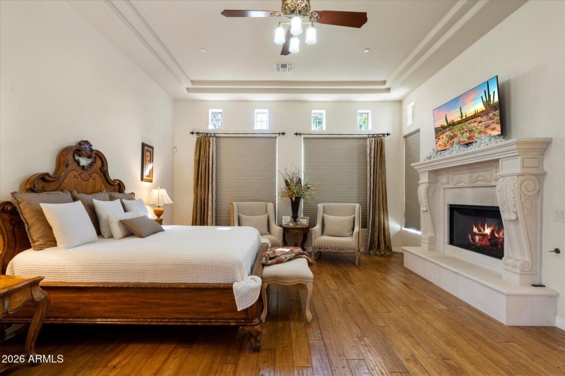 Primary Bedroom w Fireplace